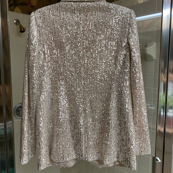 NWT LOFT SEQUIN BLAZER - Picture 4 of 6